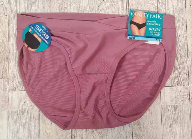 VANITY FAIR WOMEN'S Beyond Comfort Silky Stretch Bikini Panty 18291 Damask  9/2XL $4.99 - PicClick