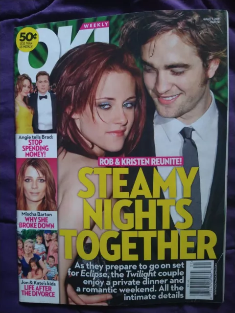 OK! Weekly Magazine August 3, 2009 Kristen Stewart Rob Pattinson Cover