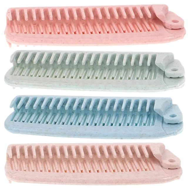 4 PCS Baby Braiding Brush Women Travel Foldable Comb Anti-static
