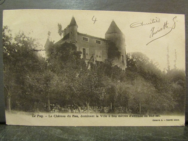 CPA 43 LE puy le chateau du fieu dominant la ville EUR 4,00 PicClick FR