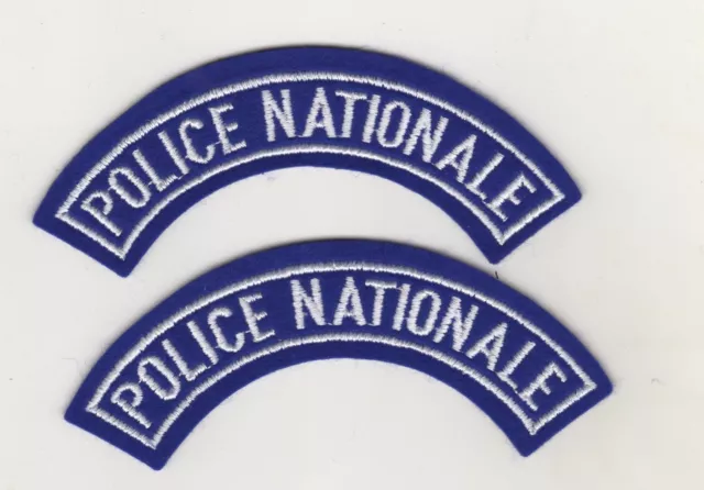 2 x Uniform Aufnäher Patches Police Nationale Polizei Frankreich