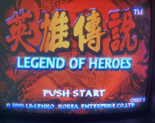 Legend Of Heroes - Limenko - Arcade PCB Jamma - Works    Very Rare