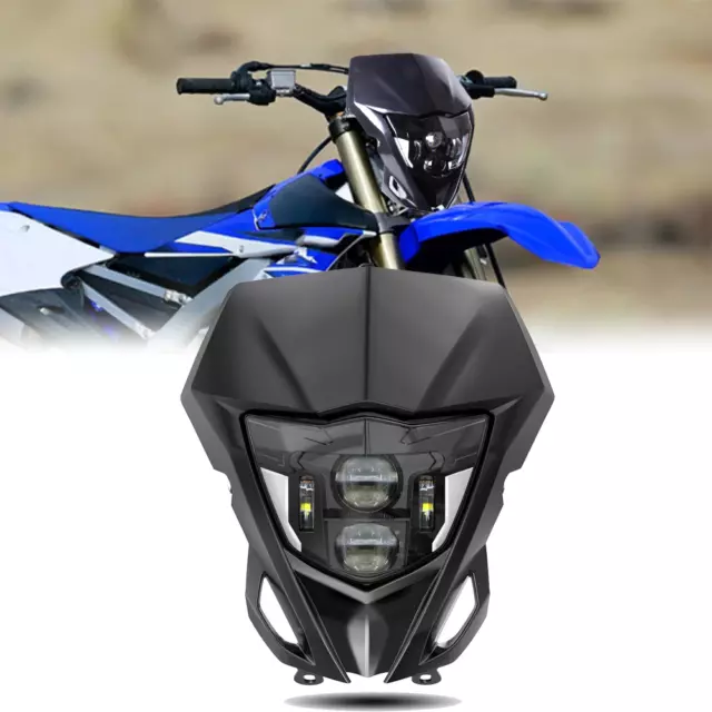 For YAMAHA WR450F WR250F 2023-2023 Black Mask Front LED Headlight DRL Assembly