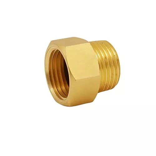 G 1/2 BSP Male to US 1/2 NPT Female Thread Converter Adapter, Solid Brass Pip...