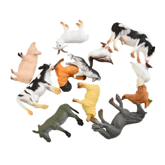 Jouets pour animaux Figurines Zoo Pack Pour Enfants Cadeau Préscolaire  Éducatif 6 Animaux Ensemble