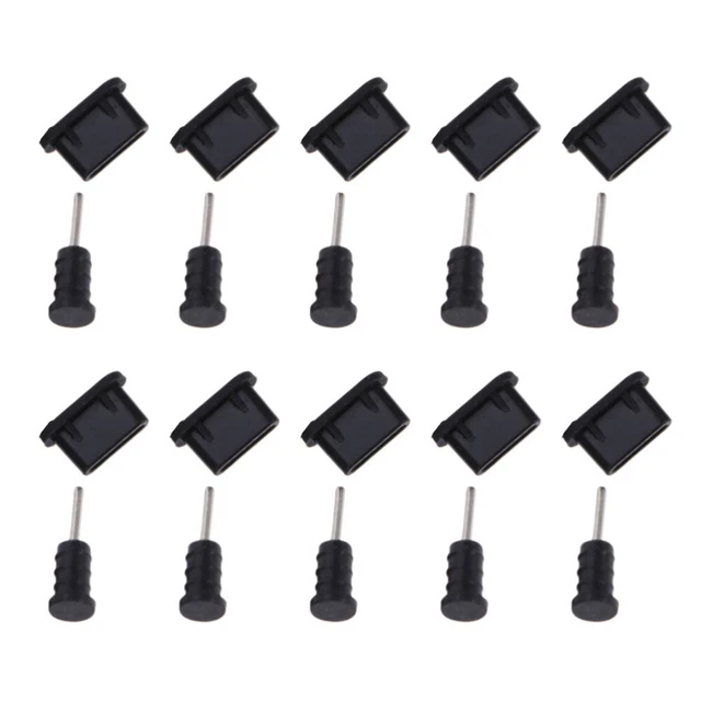 30pcs Type-C téléphoniques de la poussière de poussière pour boucho