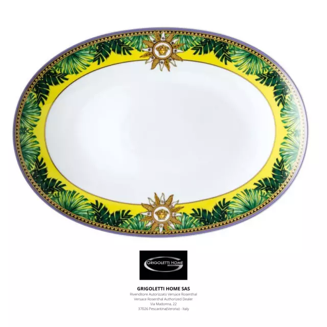Versace Rosenthal - Ovale Platte CM 33 Jungle Animalier - Einzelhändler