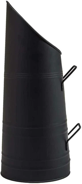 Maxxland BENNA SCUTTLE CARBONE NERO 21,5" - BROCCA HOD IN METALLO PESANTE