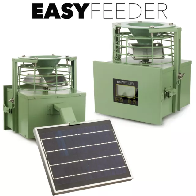 Automatic Battery Feeder on Timer Solar Bird Deer Pheasant Duck Hen Game Poultry