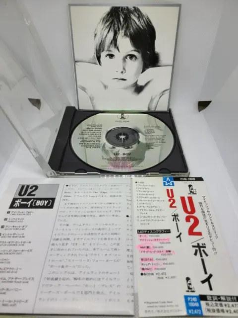 U2 "Boy" Japan 1989 Issue CD P24D 10048 w/OBI Polystar Excellent Ultra Rare F/S