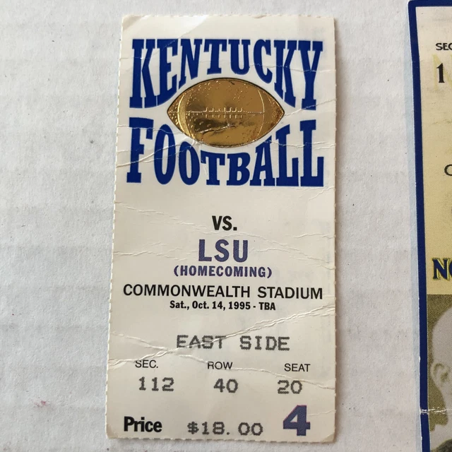 LSU College Football Tickets . LSU/OLE MISS/ Florida/Georgia/Notre Dame 95-09 4