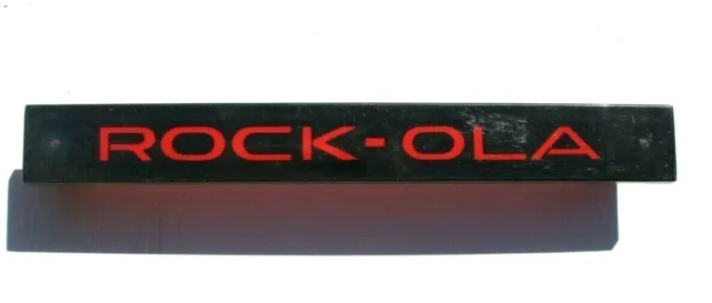 Vintage Rockola Red & Black Logo Handle Jukebox - Parts