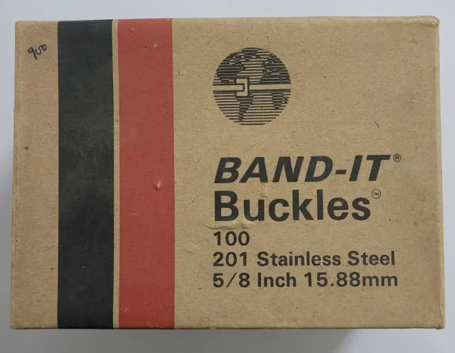 BAND-IT BUCKLES 5/8 Inch 15.88mm 201 Stainless Steel C255 EDP13255 FREE SHIPPING
