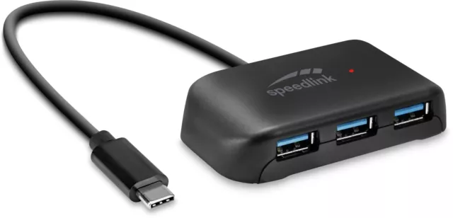 Speedlink SNAPPY EVO 4 Port USB Hub – passive USB-C 3.1 Gen 1 hub with 3x USB-A