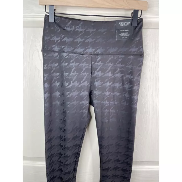 Simply Vera Vera Wang Leggings Womens Size Small S Black Snake Faux Leather NWT 3
