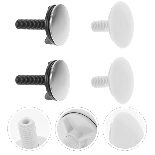 4 Pcs Sink Hole Plug Decorative Sink Cover Stainless Steel Spigot Wash Basin