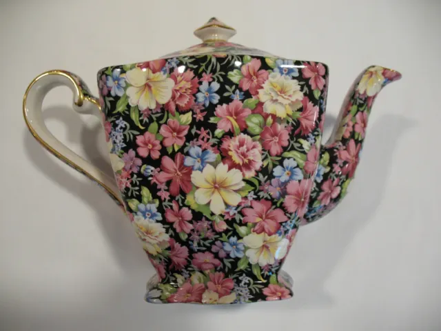 Royal Winton Florence Chintz 1995 large teapot 6 1/2 inch excellent condition