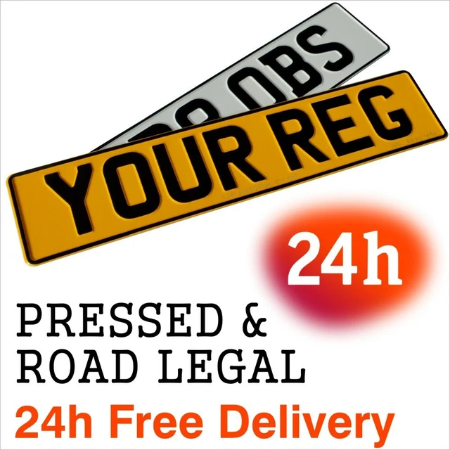 24H DELIVERY 2X Metal 3D Pressed Registration Number Plates UK DVLA ROAD LEGAL £20.99 PicClick UK