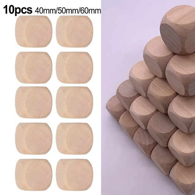 Dipingere modello nota pacchetto include stampa cubo di legno vuoto blocchi quadrati