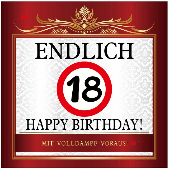 Glückwunschkarte Zum 40. Geburtstag Für Herren – Gold Glänzend, Strukturiert, Mit Umschlag, Made In France
