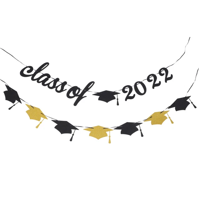 2 pz striscioni festa bandiera stagione di laurea delicati