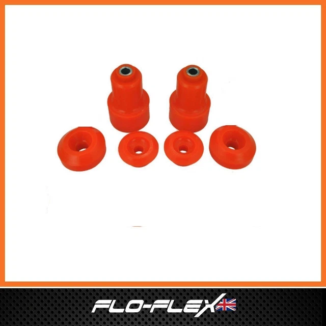 Complete Polyurethane Suspension Bush Kit For Vauxhall Nova - Front & Rear, Orange Flo-Flex
