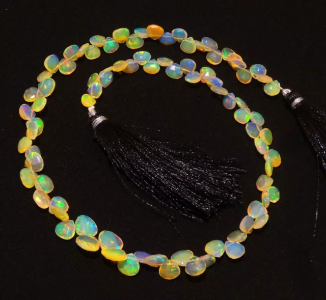 Natural Ethiopian Opal Nuggets Beads, Flashy Fire Opal Faceted