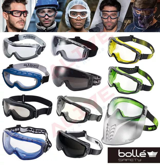 Bolle Safety Goggles Glasses Various Types Eye Protection Fit Over Spectacles