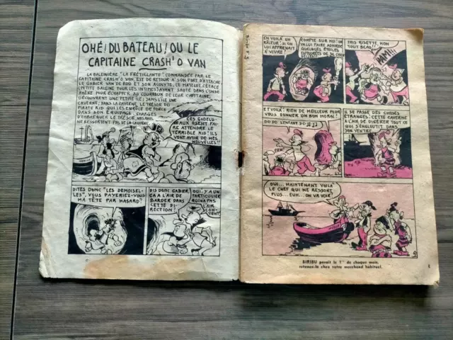 bd BIRIBU n° 3 mon journal BILL et BOSS 09/1955 petit format 2