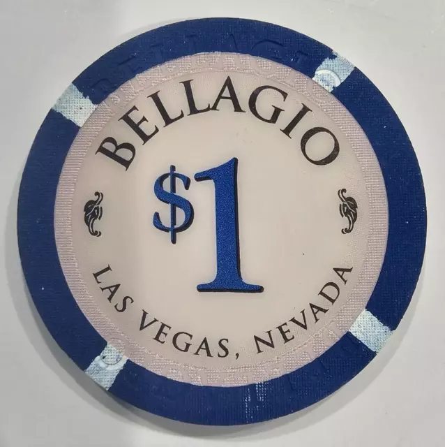Bellagio Casino Las Vegas Nevada $1 gaming chip