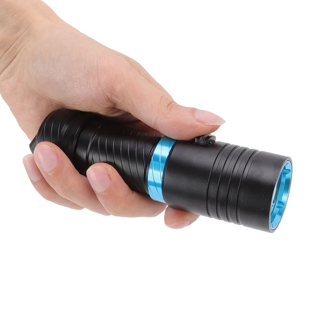 Zerodis 5000 Lumen Duiklampen, Duiken Zaklamp, Professionele Onderwater Zaklamp 150 M Ipx8 Waterdichte Duiklamp Dimbare L2 Led Kralen Duiken Lichten Voor Duiken