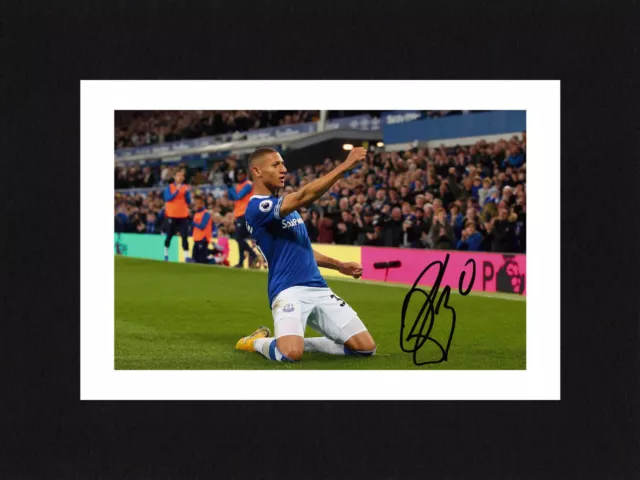 8X6 Mount RICHARLISON Autograph Signed PHOTO Ready To Frame Gift EVERTON