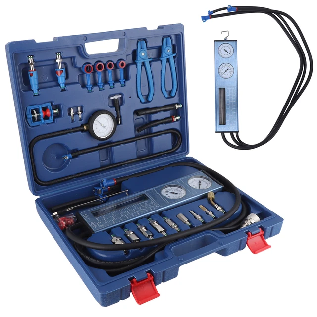 Analizzatore sistema carburante motore auto tester pressione calibro rilevamento con misuratore di portata