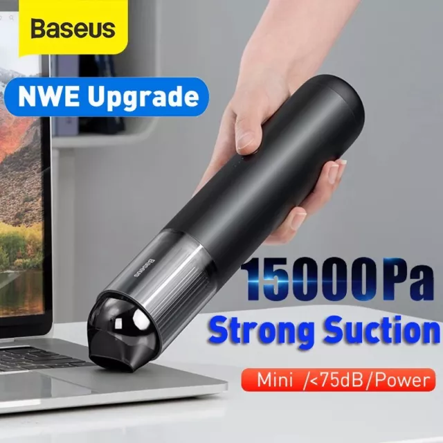 Baseus 15000Pa Car Vacuum Cleaner Powerful Suction Mini Cordless Portable Duster