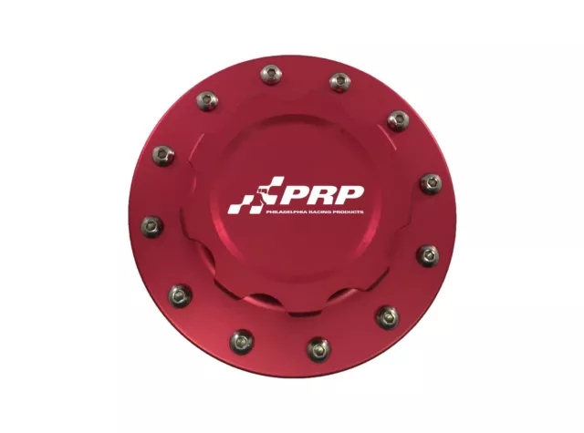 PRP 7616 Fuel Cell Cap Assembly w/ 12 Bolt Bung, Red Finish