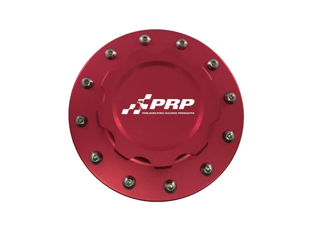 PRP 7616 Fuel Cell Cap Assembly w/ 12 Bolt Bung, Red Finish