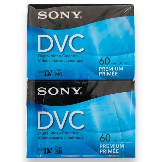 SONY PREMIUM MINI DV Digital Video Cassette Recorder (2 Pack) 60 Min