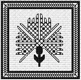 DoodleCraft - Cross Stitch & Blackwork kit - Kit de imanes de nevera - Blackwork - Thi