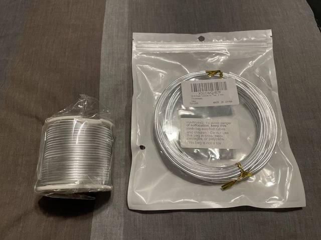COMBO 100 Foot 12 Gauge Aluminum Wire & 32.8 Foot Copper Aluminum Wire