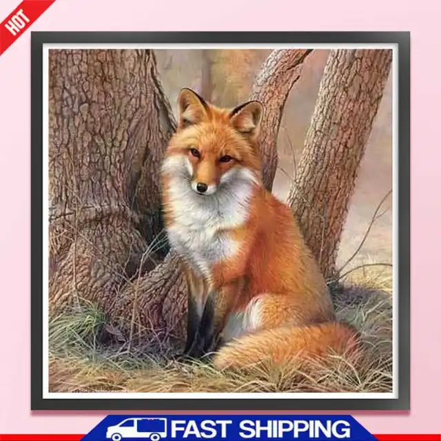Fox Full Cross Stitch 11CT Cotton Thread DIY Printed Embroidery Kits Carft (1) ✅