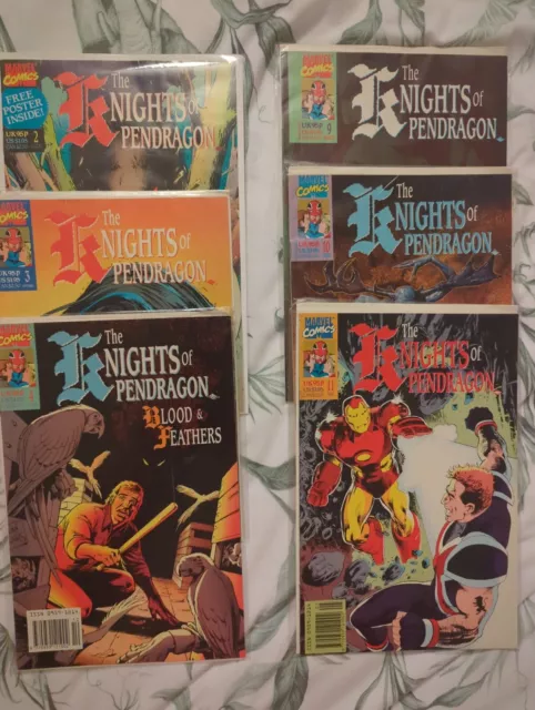 Knights Of Pendragon, 6 Issue Bundle, Marvel, Captain Britain, 1990/91