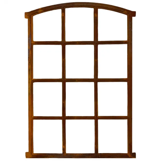 Ventana de hierro ventana estable ventana de granero 94cm óxido estilo antiguo