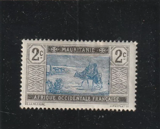 L5410 MAURITANIE timbre Y&T N° 18 de 1913-19 "  " Neuf*