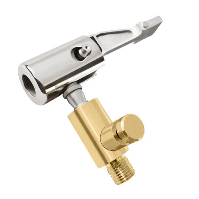 Adattatore ugello pompa aria con deflazione gonfiatore valvola spina clip testa metal2887