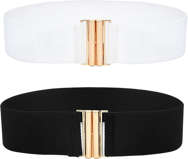 RTRTGS 2 Pezzi Ampie Cinture Elastiche da Donna, in Vita...