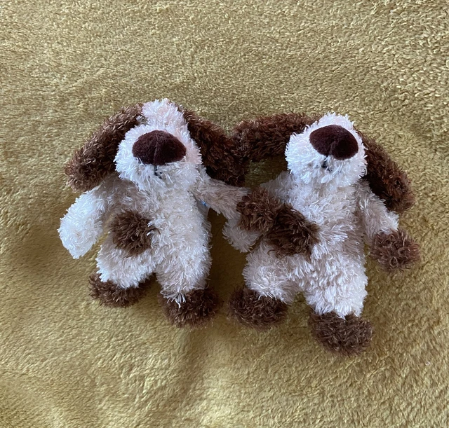 JELLYCAT DOG BAG Charm Brown Plush Keyring Soft Toys X Two £62.00