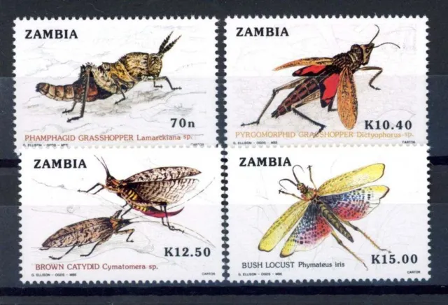 Sambia 503-506 postfrisch Schmetterlinge #HB165