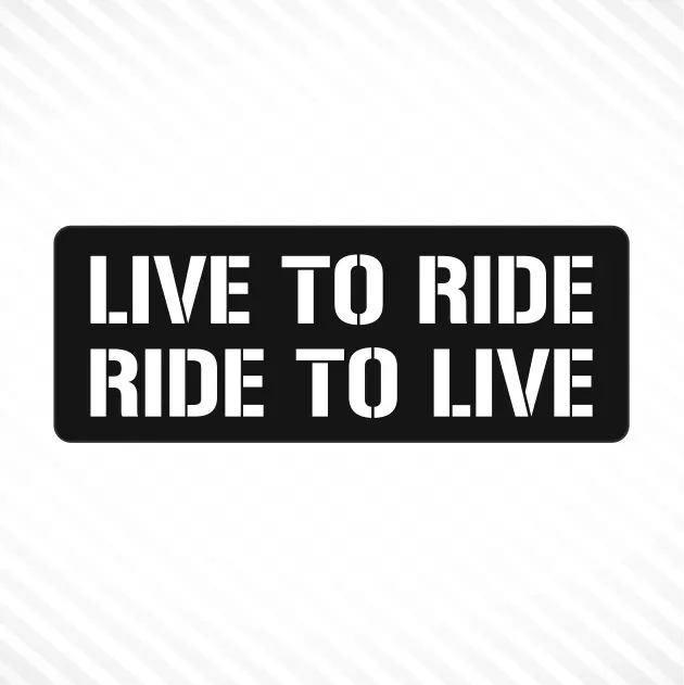 Live To Ride, Ride To Live Vinyl Sticker Decal Biker Motorcycle Helmet Decal CBR