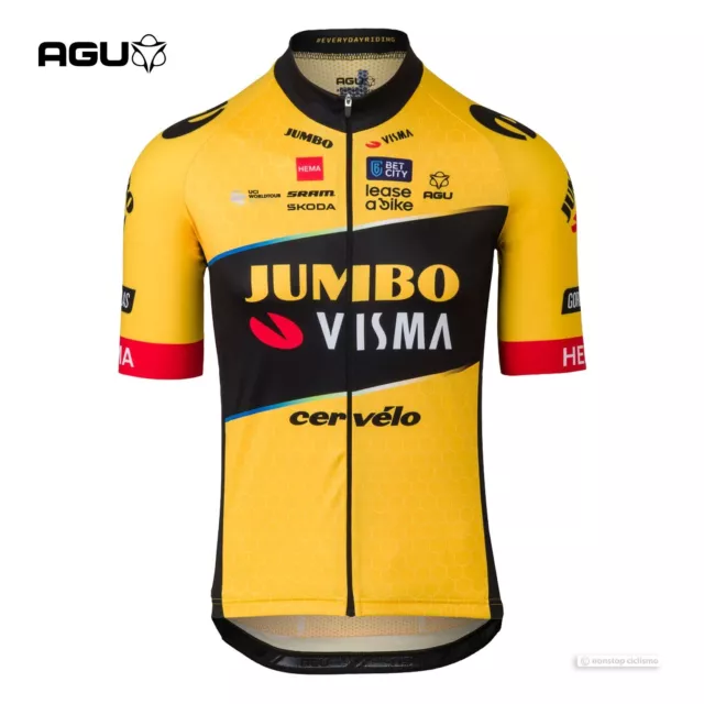 NEW 2023 JUMBO-VISMA CERVELO Pro Team Cycling Jersey by AGU