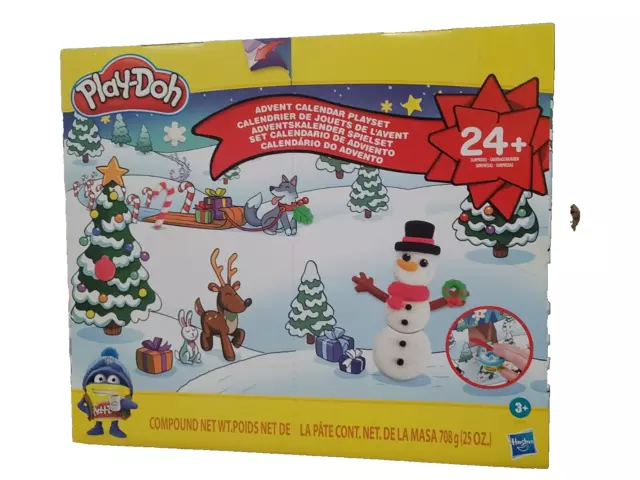 Play-Doh Winter Playset with 24 Containers w/Tools & mat -Advent Calendar NEW